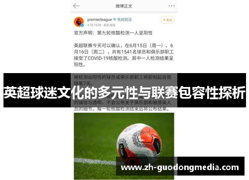 英超球迷文化的多元性与联赛包容性探析
